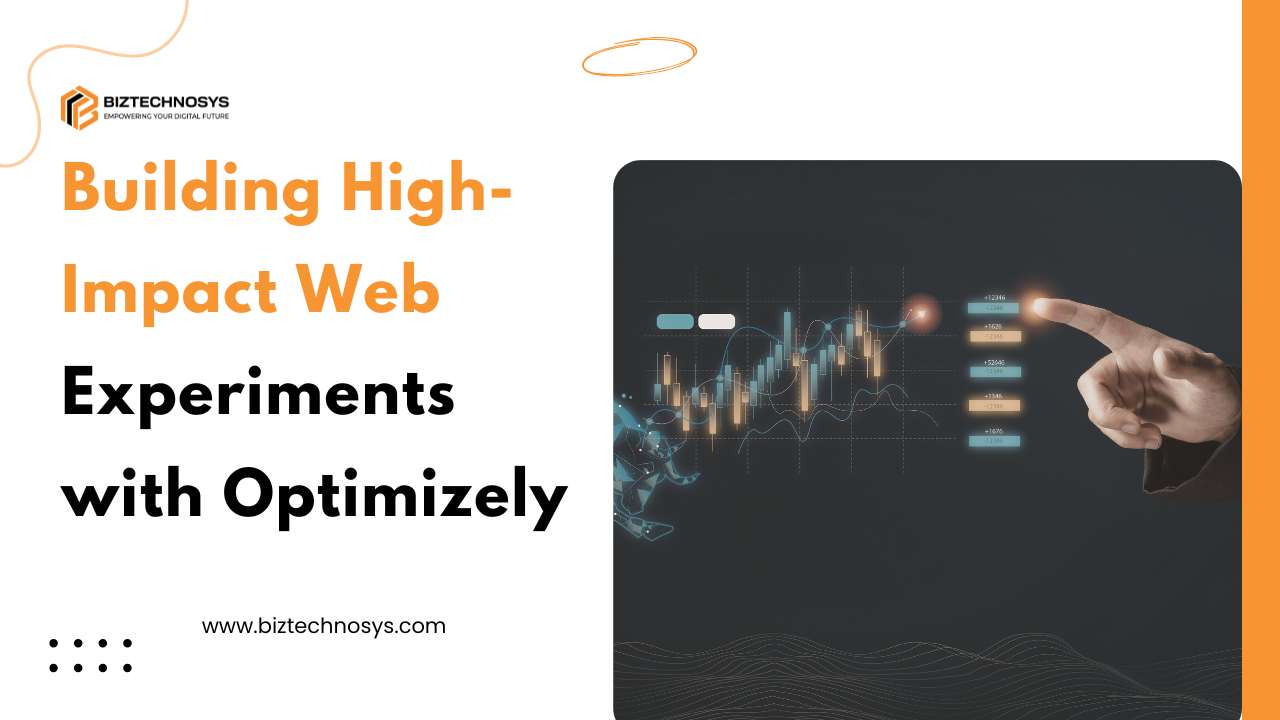 Marketing team reviewing web experiment results on an analytics dashboard in Optimizely.