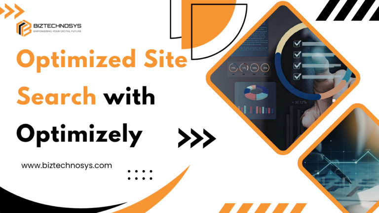 Optimizely site search interface with optimized results, autocomplete suggestions,