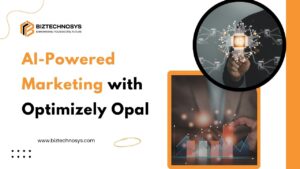 AI-powered marketing workflow with Optimizely Opal assisting in content creation and campaign optimization